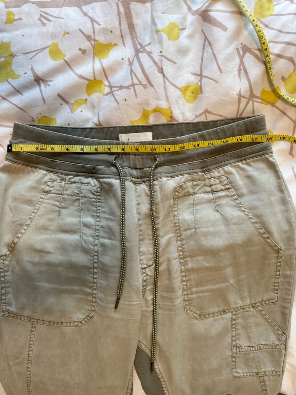 Anthropologie Olive/Taupe Women’s Drawstring Joggers - Picture 6 of 8